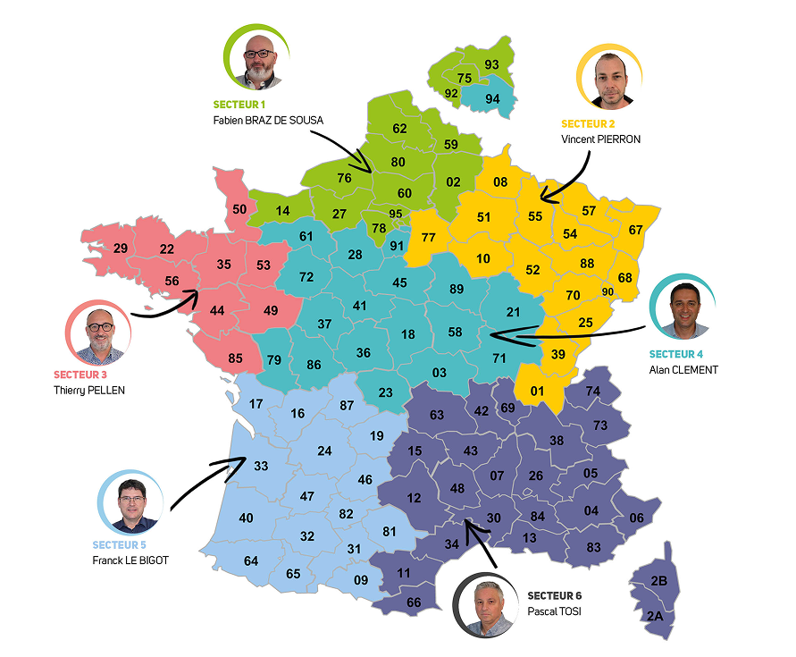 Carte France Dimaco